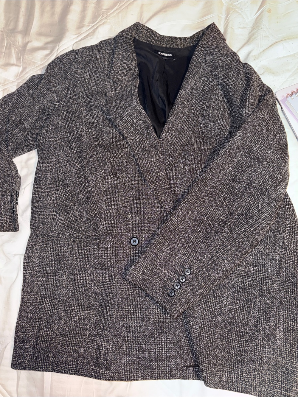 Express Black and Gray Blazer